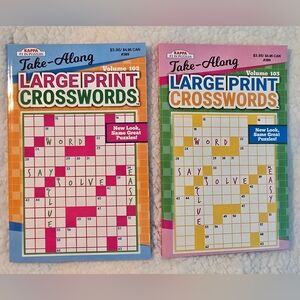 Kappa Large Print Crosswords - Volume 102 & 103